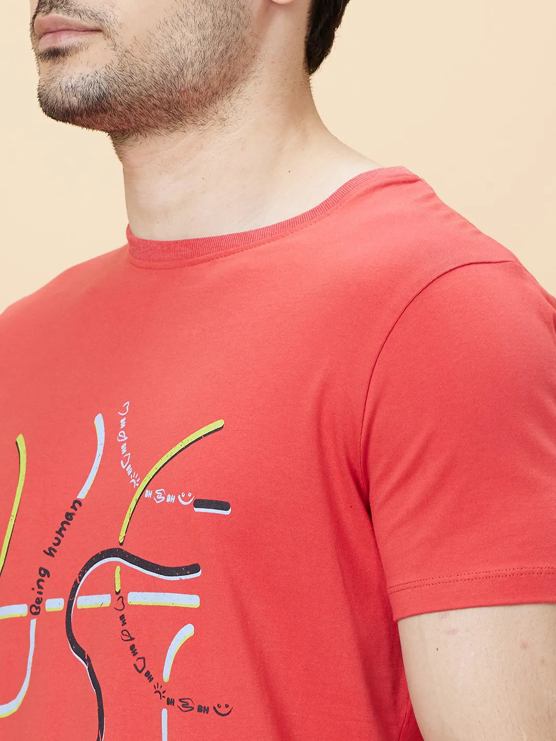 Being Human Clothing Men None T-Shirts-Orange