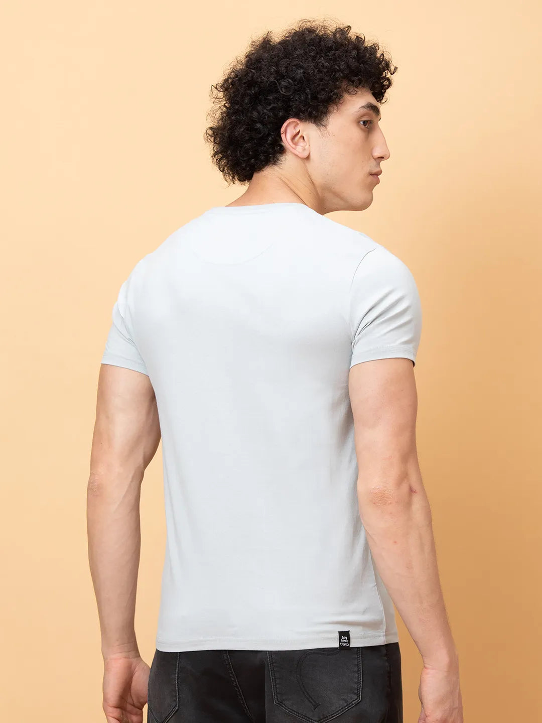 Being Human Clothing Mens-Top Crew Neck Lt.Grey