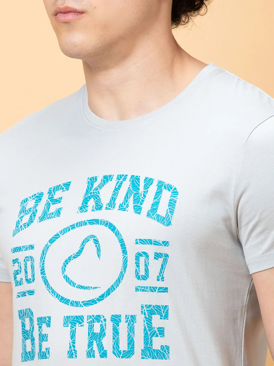 Being Human Clothing Mens-Top Crew Neck Lt.Grey