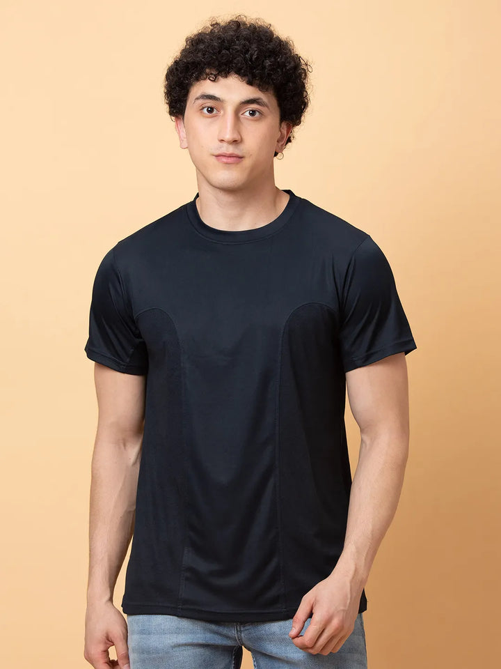 Navy Easy Fit Round Neck Men's T-Shirt by Being Human Clothing