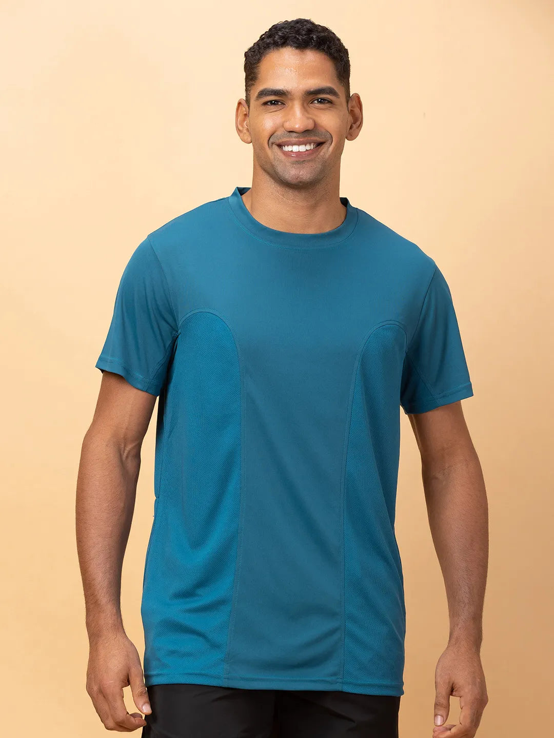 Pacific Blue Easy Fit Round Neck Men's T-Shirt by Being Human Clothing