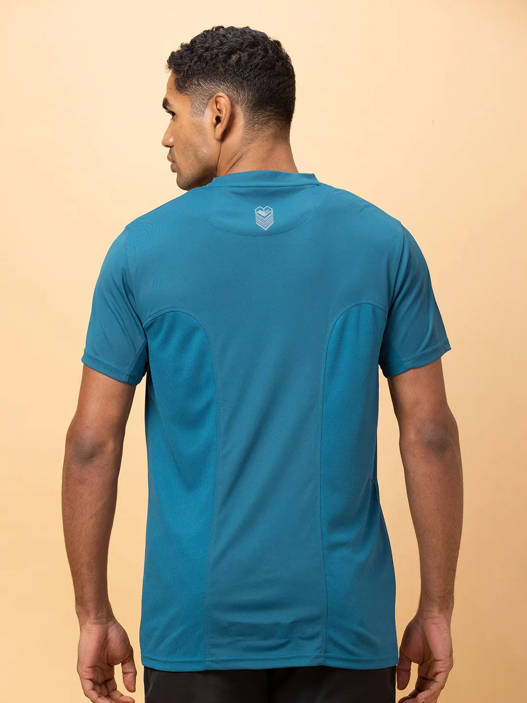 Pacific Blue Easy Fit Round Neck Men's T-Shirt by Being Human Clothing