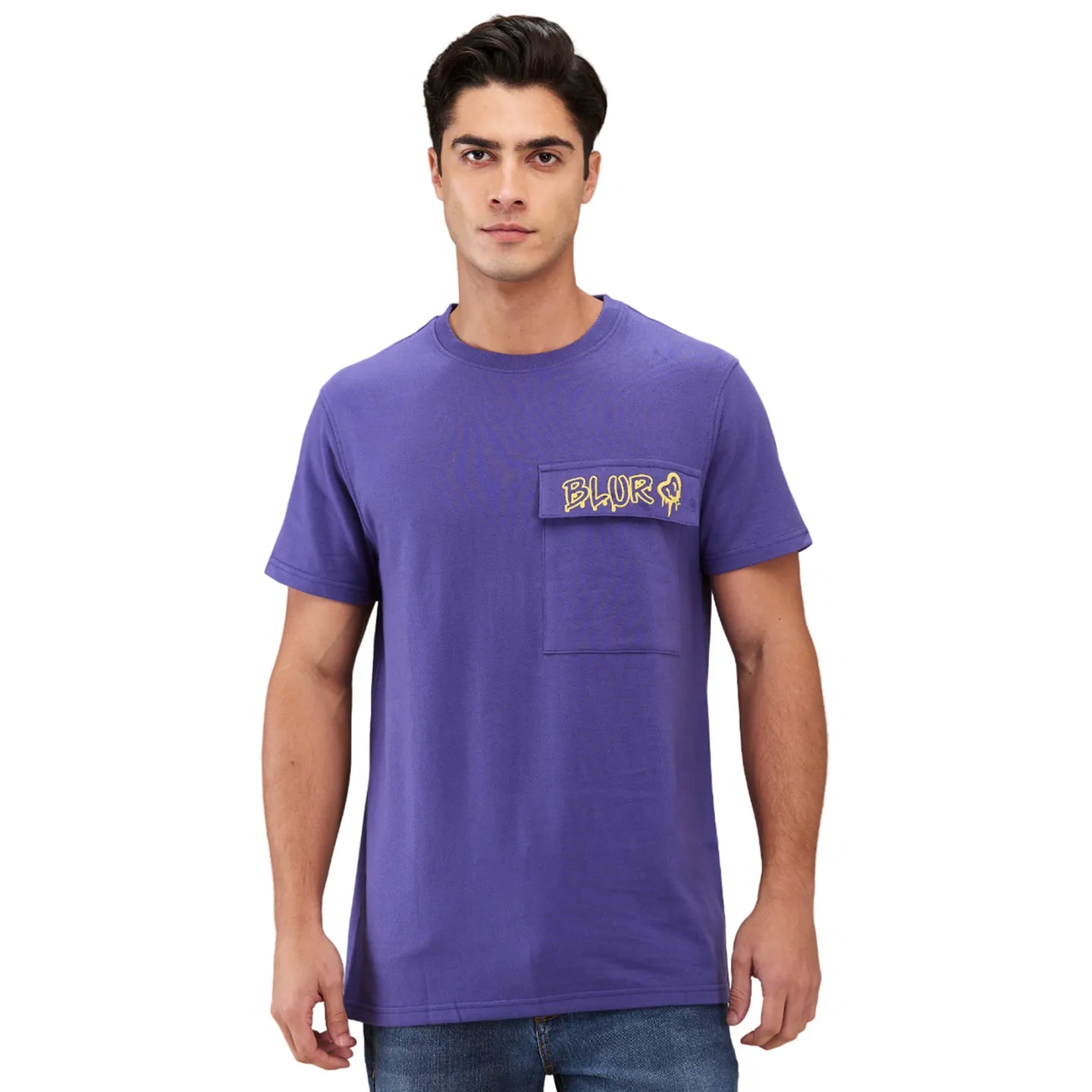 Future Dusk Slim Fit Round Neck Men's T-Shirt by Being Human Clothing