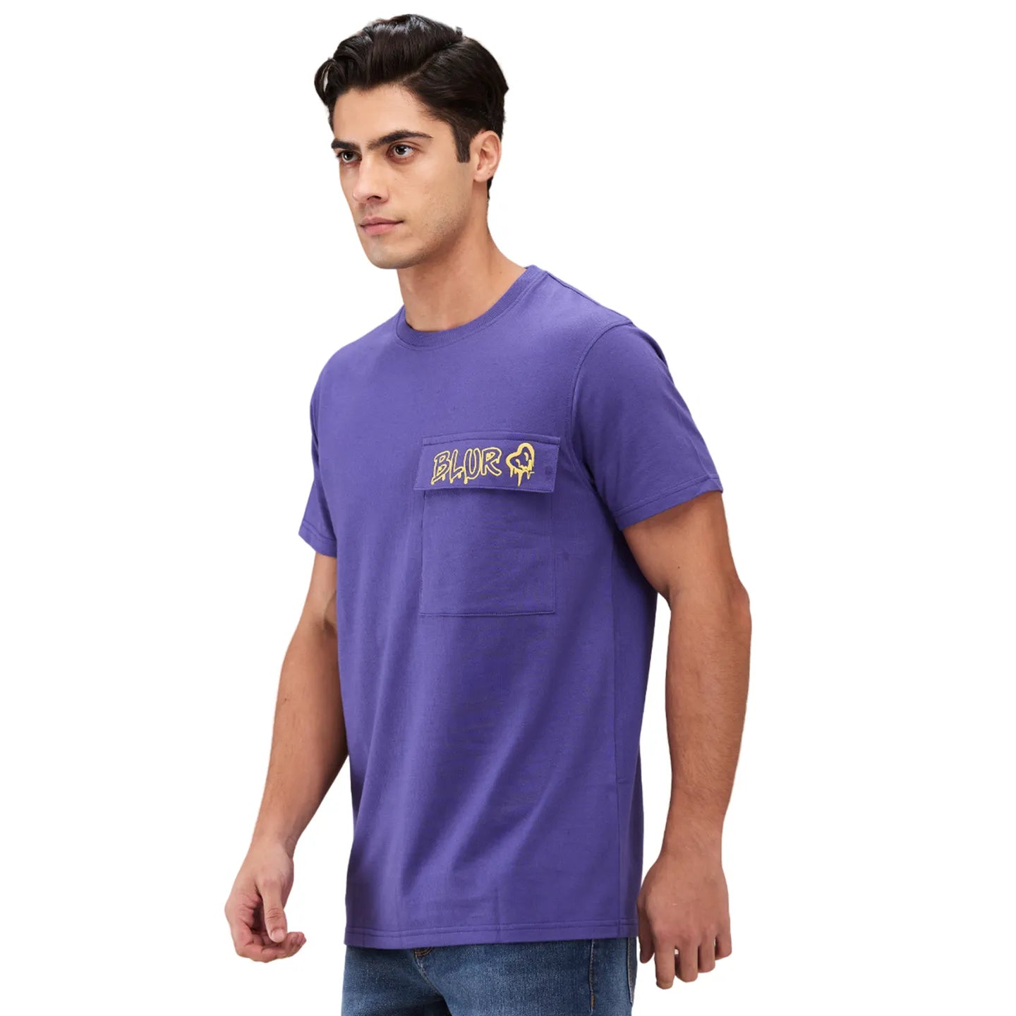 Future Dusk Slim Fit Round Neck Men's T-Shirt by Being Human Clothing