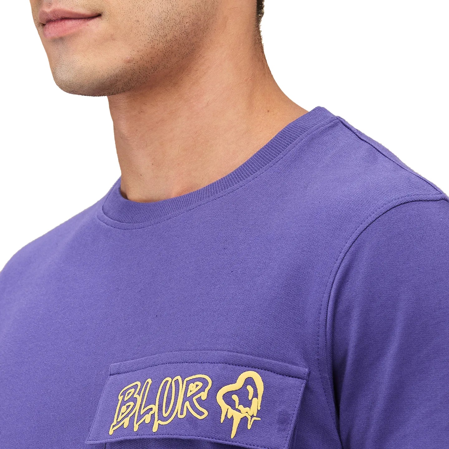 Future Dusk Slim Fit Round Neck Men's T-Shirt by Being Human Clothing