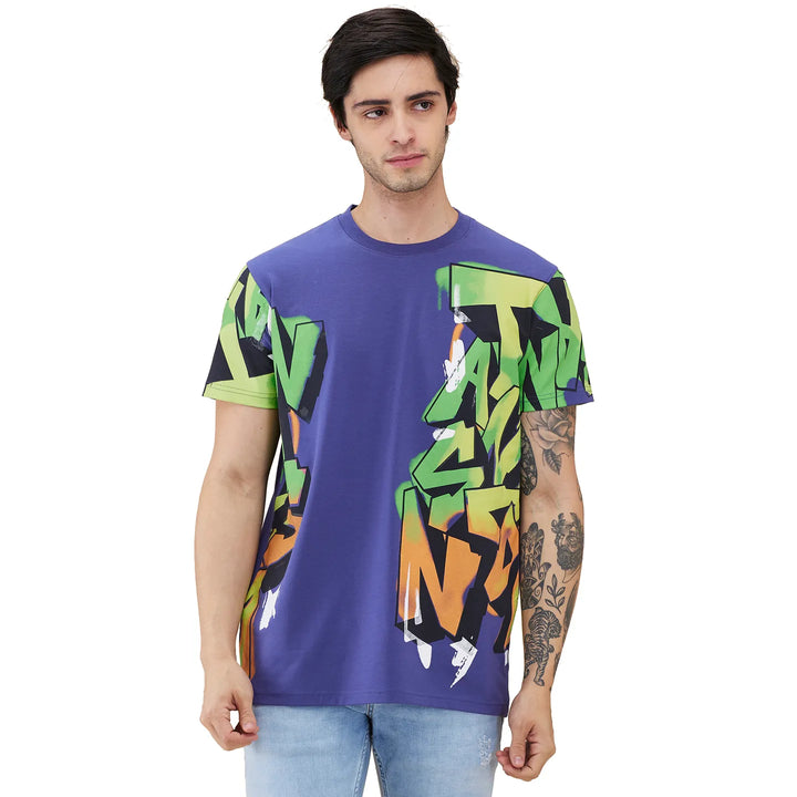 Future Dusk Easy Fit Round Neck Men's T-Shirt by Being Human Clothing