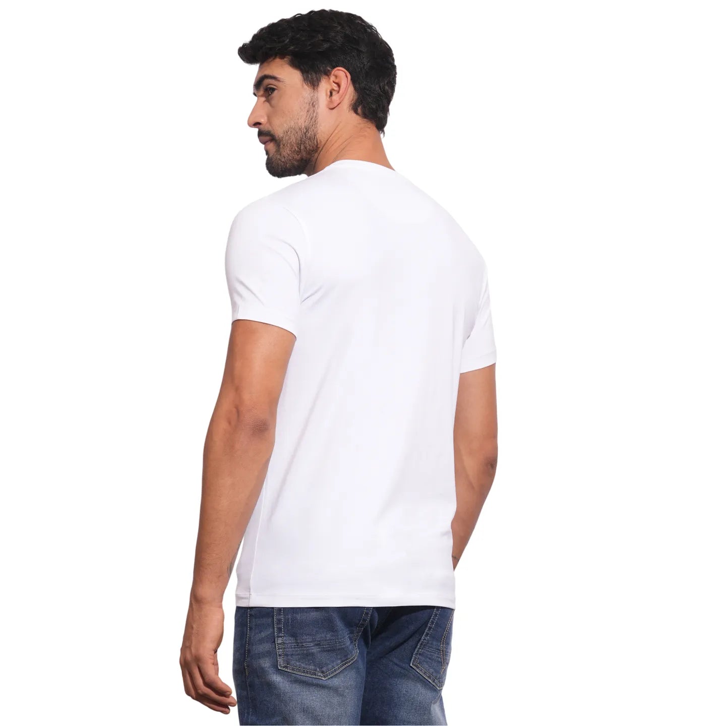 Being Human Clothing Mens-Top Crew Neck White