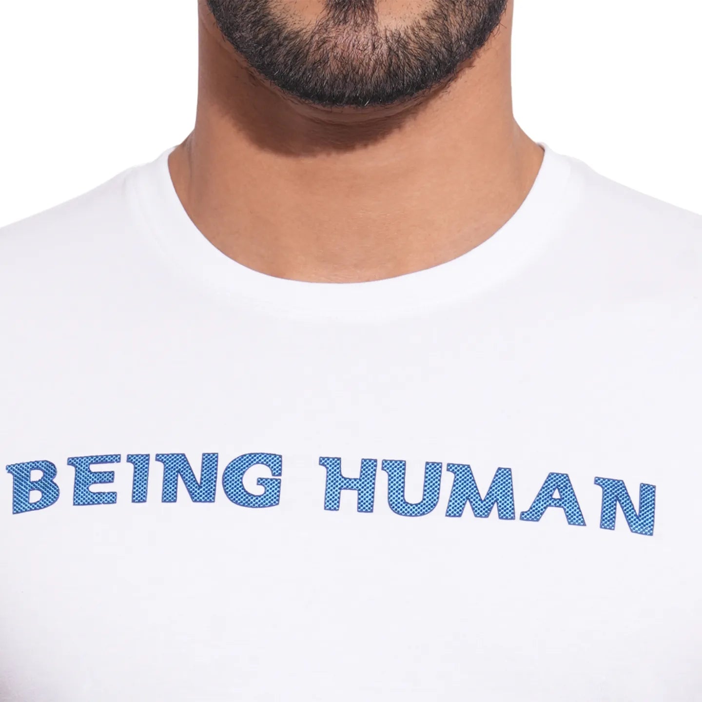 Being Human Clothing Mens-Top Crew Neck White
