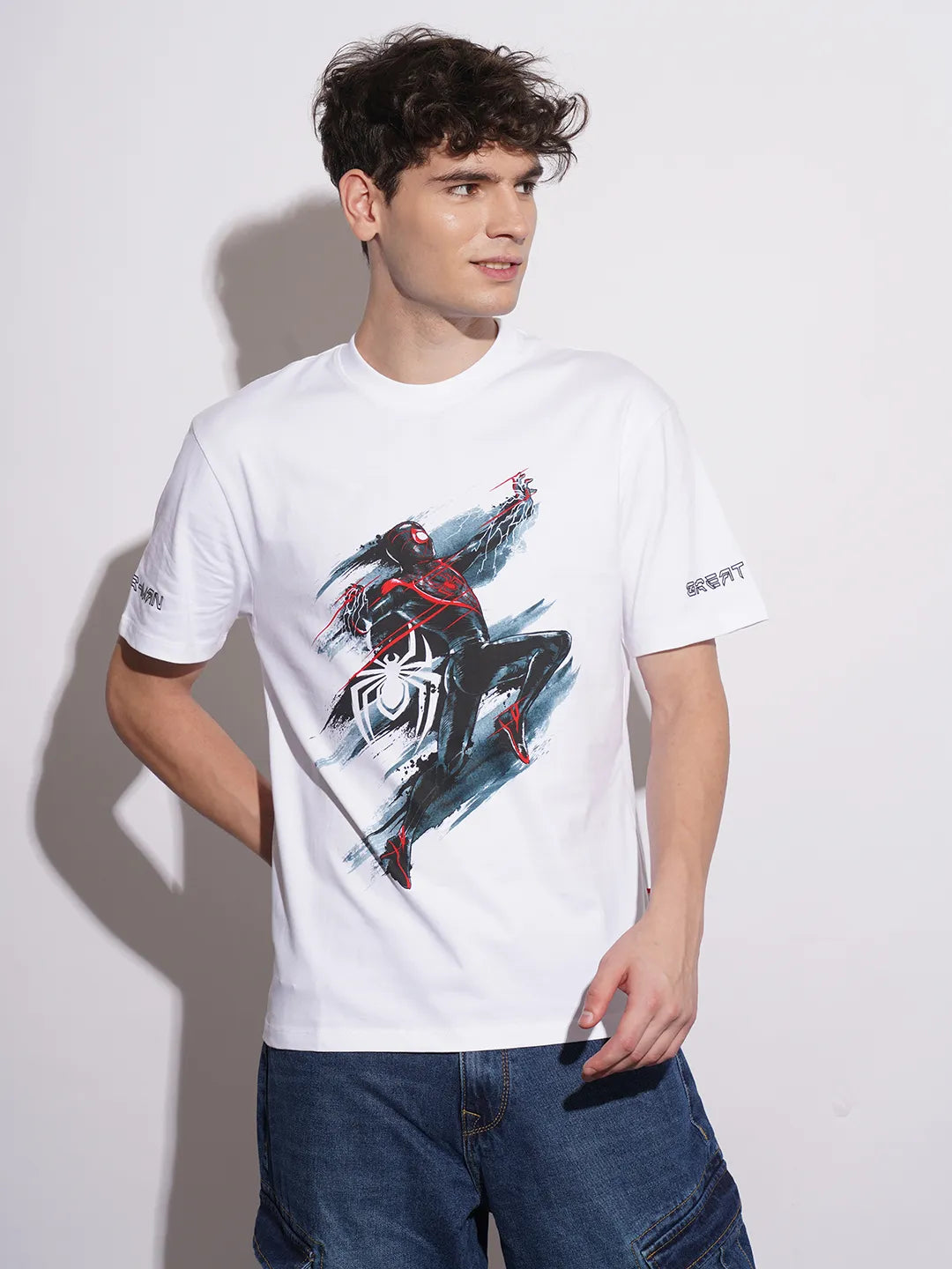 Being Human Clothing Mens-Top Crew Neck White