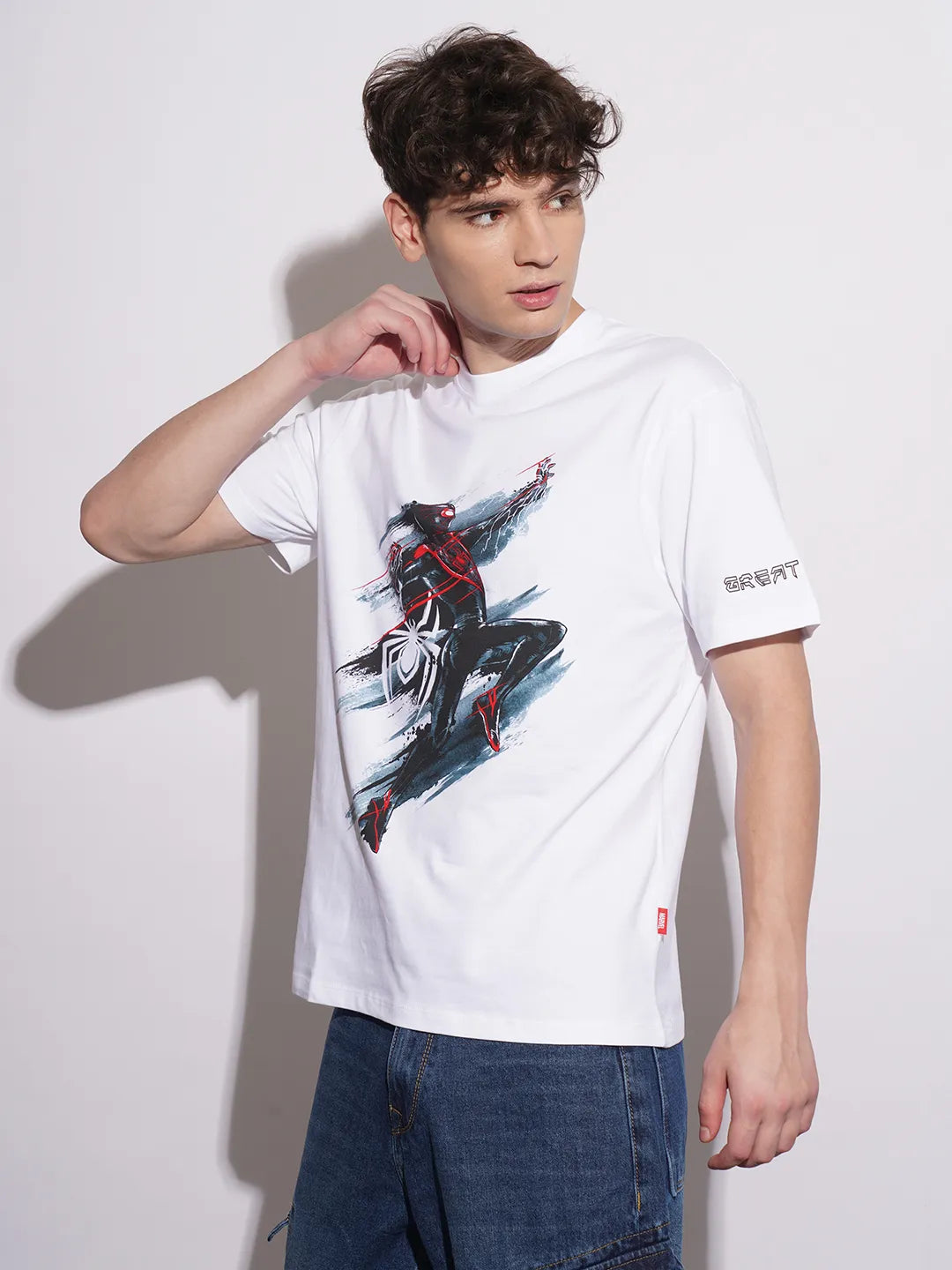 Being Human Clothing Mens-Top Crew Neck White