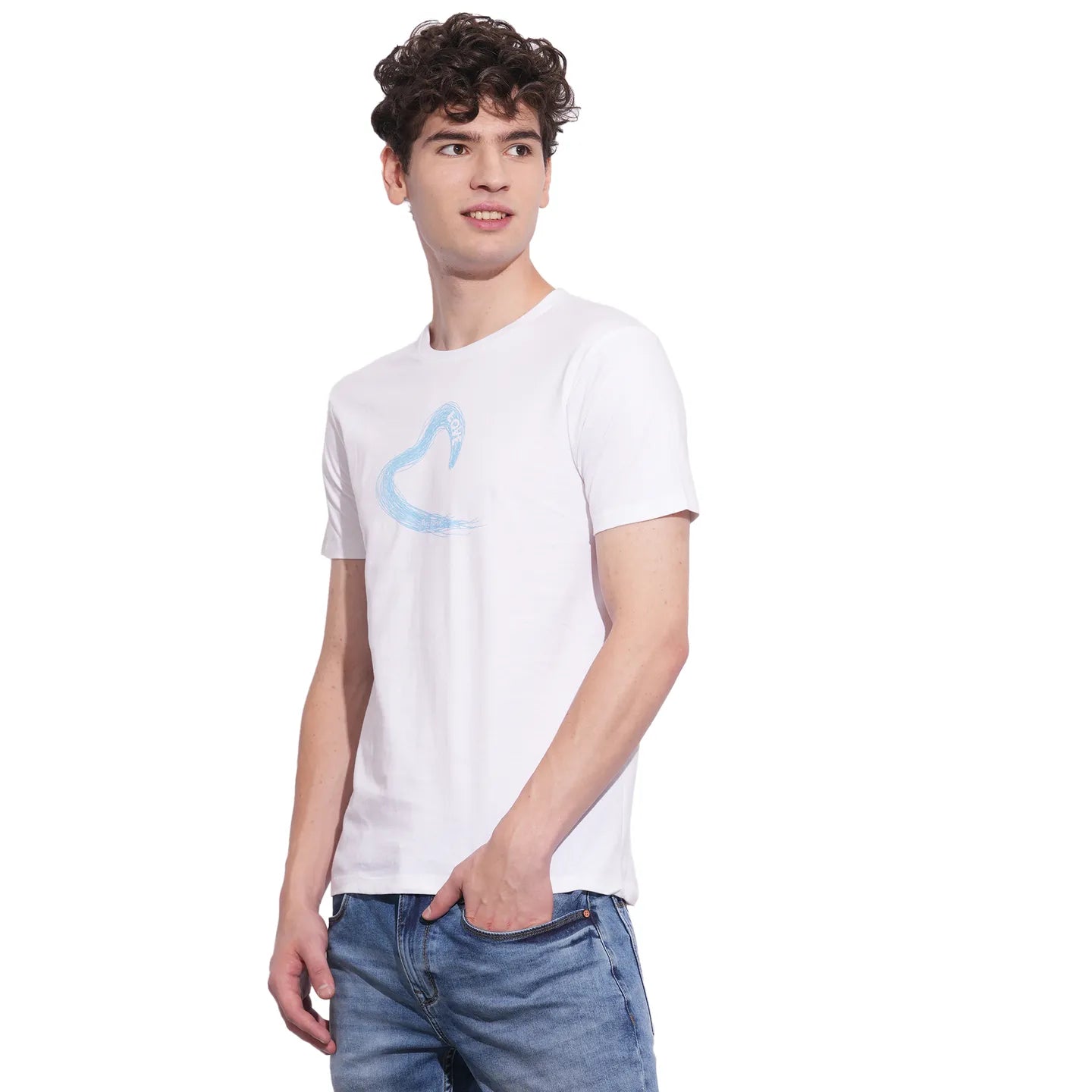 Being Human Clothing Mens-Top Crew Neck White