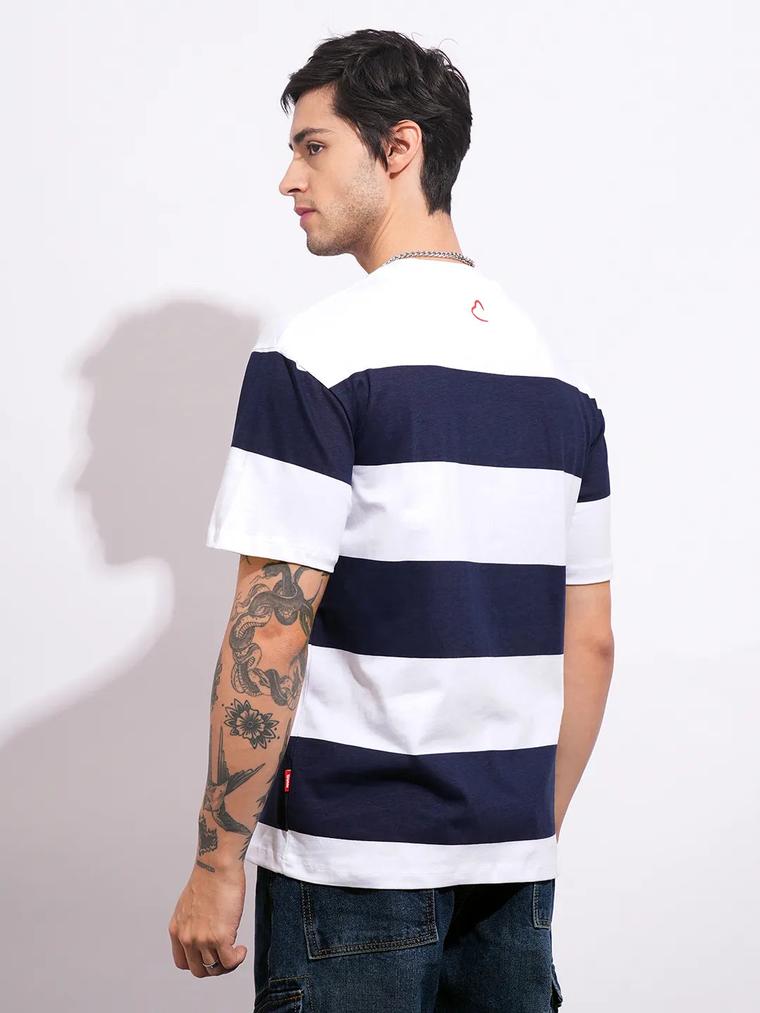 Being Human Clothing Men's Navy Captain America Crew Neck T-shirt