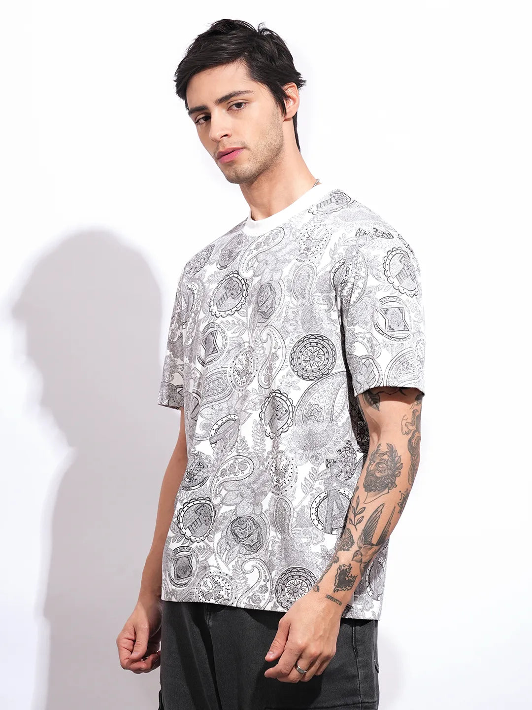 Men's White Avengers Crew Neck T-shirt by Being Human Clothing
