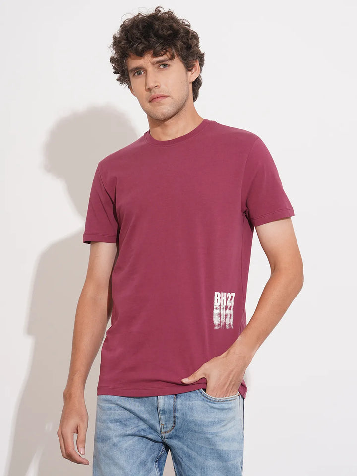 Regular Fit Men's Short Sleeves T-Shirt by Being Human Clothing