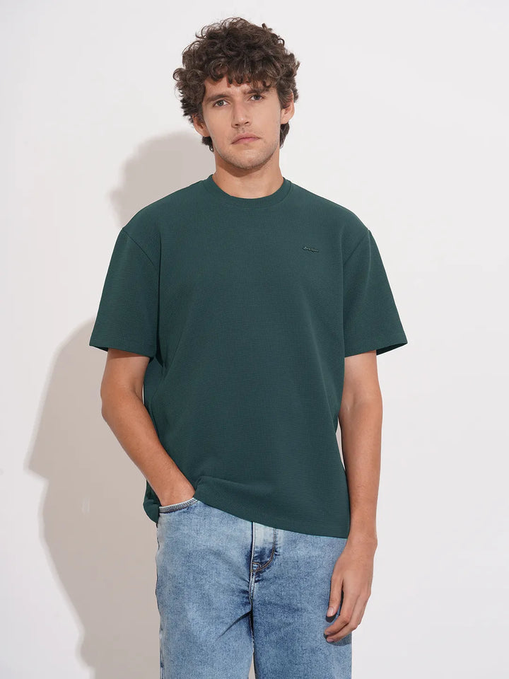 Green Easy Fit Men's Short Sleeves T-Shirt by Being Human Clothing