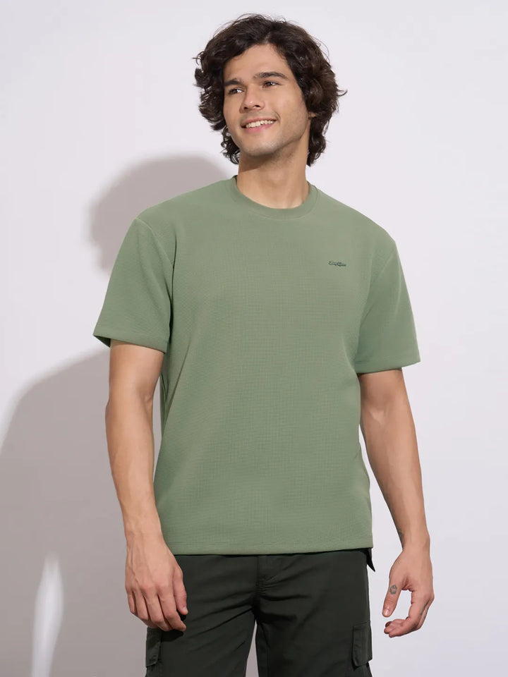 Olive Easy Fit Men's Short Sleeves T-Shirt by Being Human Clothing