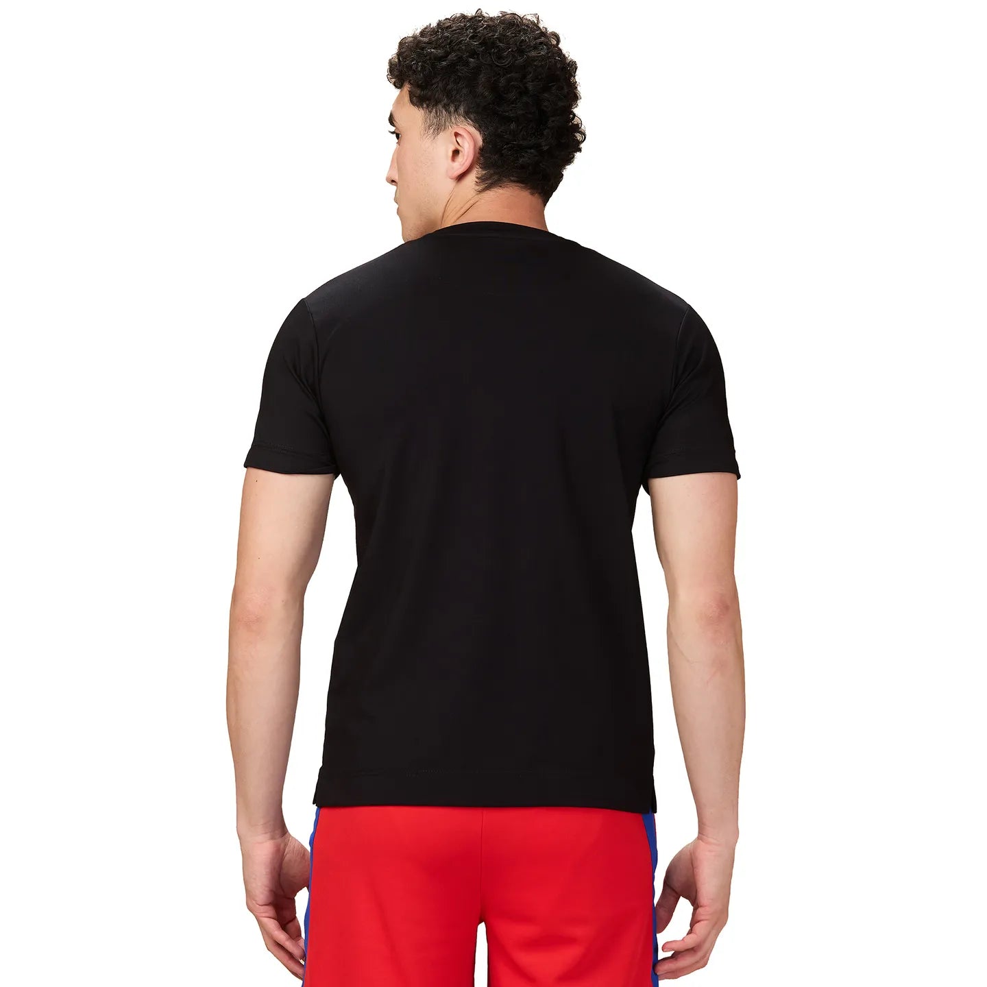 Black Easy Fit Round Neck Men's T-Shirt by Being Human Clothing