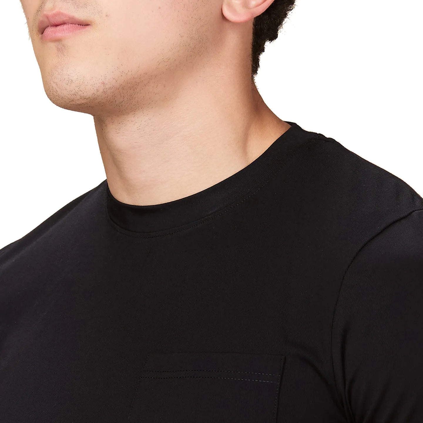Black Easy Fit Round Neck Men's T-Shirt by Being Human Clothing