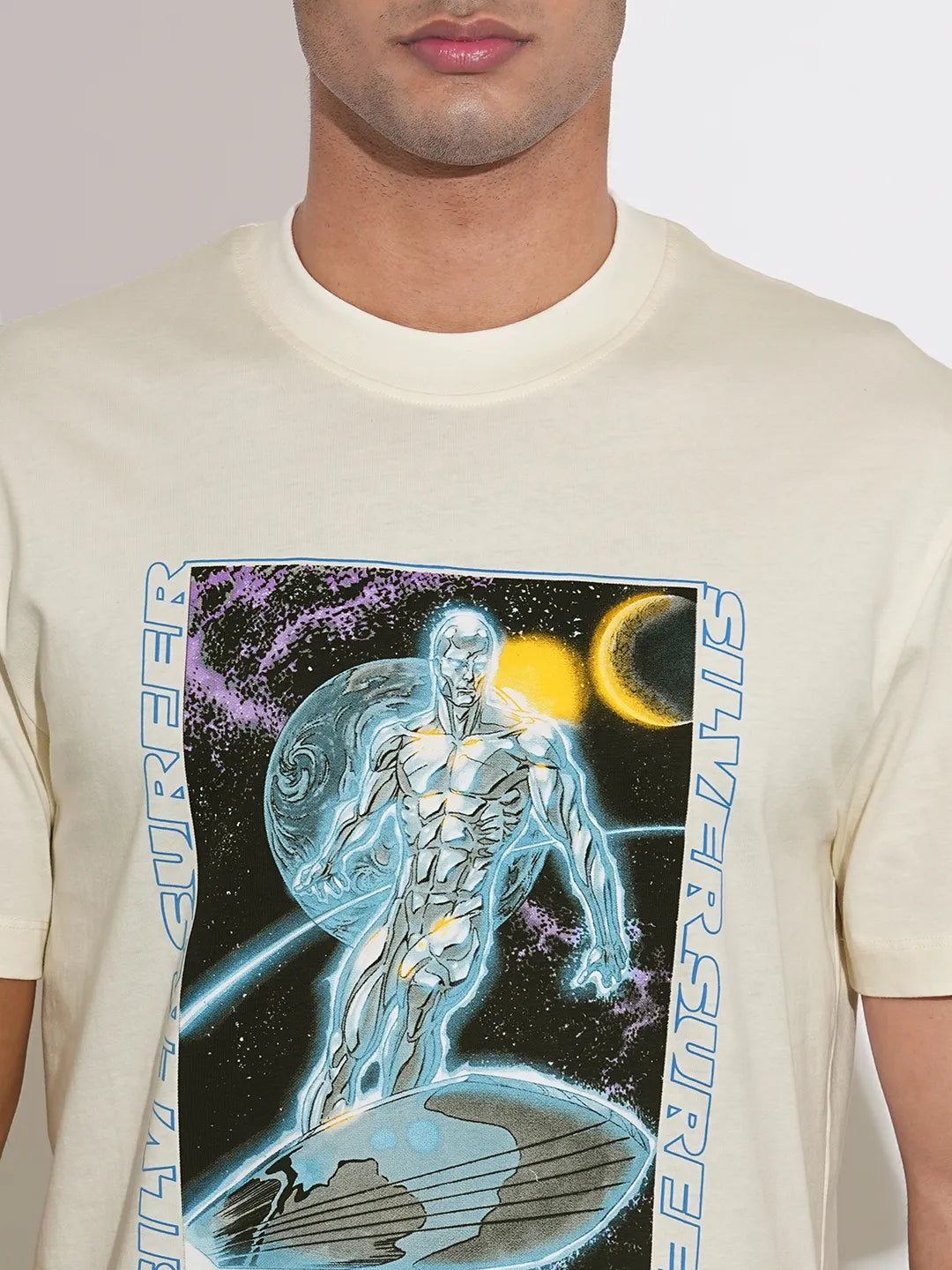 Fantastic Four Silver Surfer Printed Crew-Neck T-Shirt By Being Human