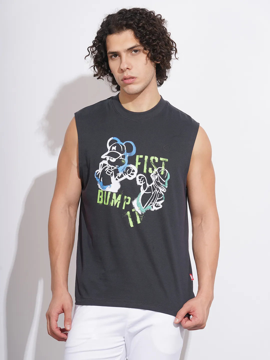 Black Easy Fit Round Neck Men's T-Shirt by Being Human Clothing