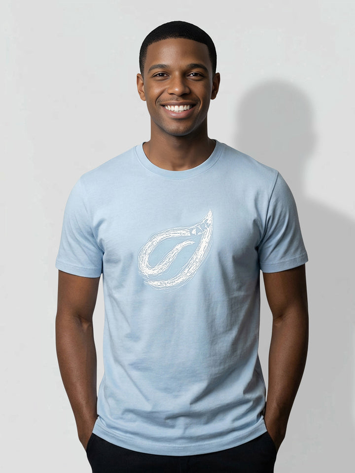 Blue Moderno Fit Men's Graphic T-Shirt by Being Human Clothing