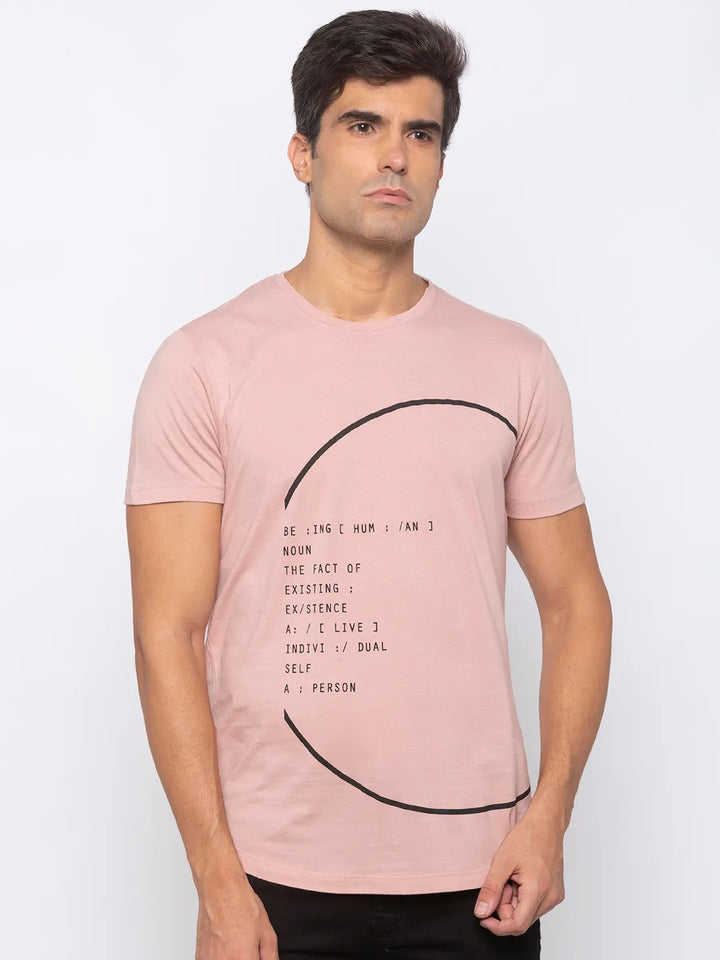 Brown Regular Fit Men's Short Sleeves T-Shirt by Being Human Clothing