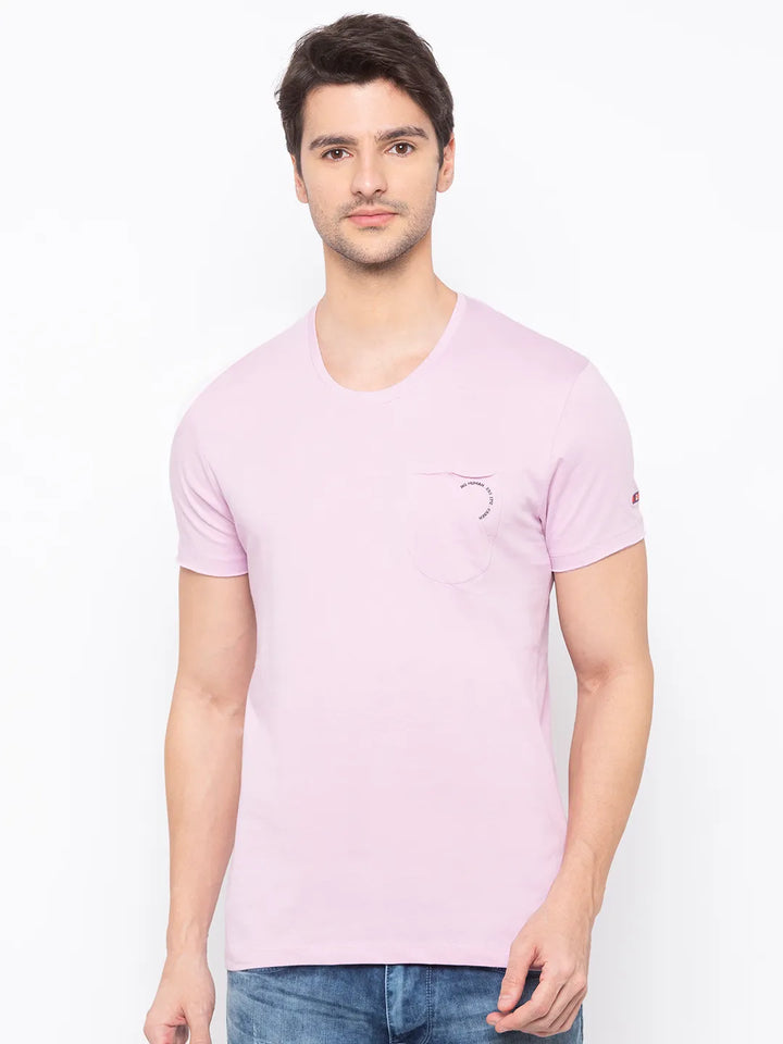 Purple Regular Fit Men's Short Sleeves T-Shirt by Being Human Clothing