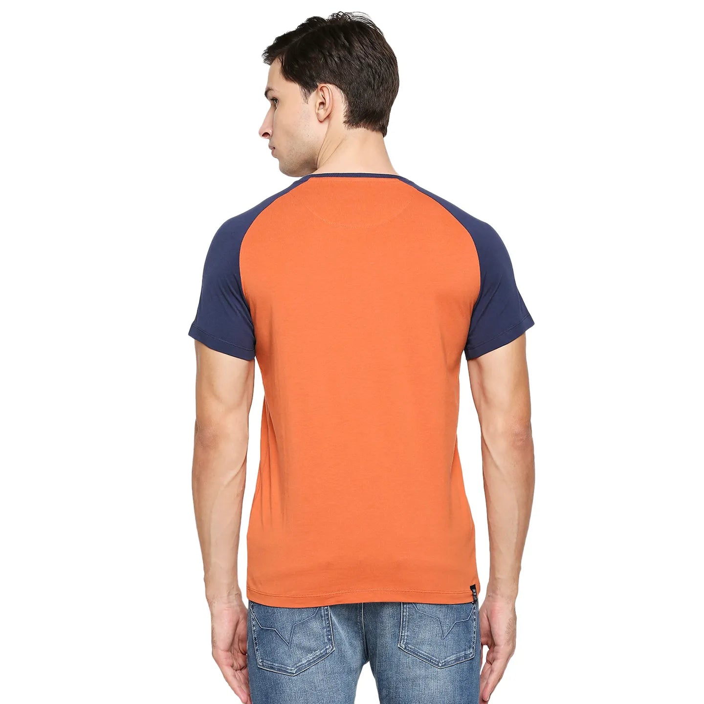 Rust Regular Fit Round Neck Men's T-Shirt by Being Human Clothing