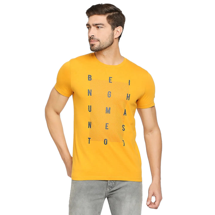 Red Regular Fit Men's Short Sleeves T-Shirt by Being Human Clothing