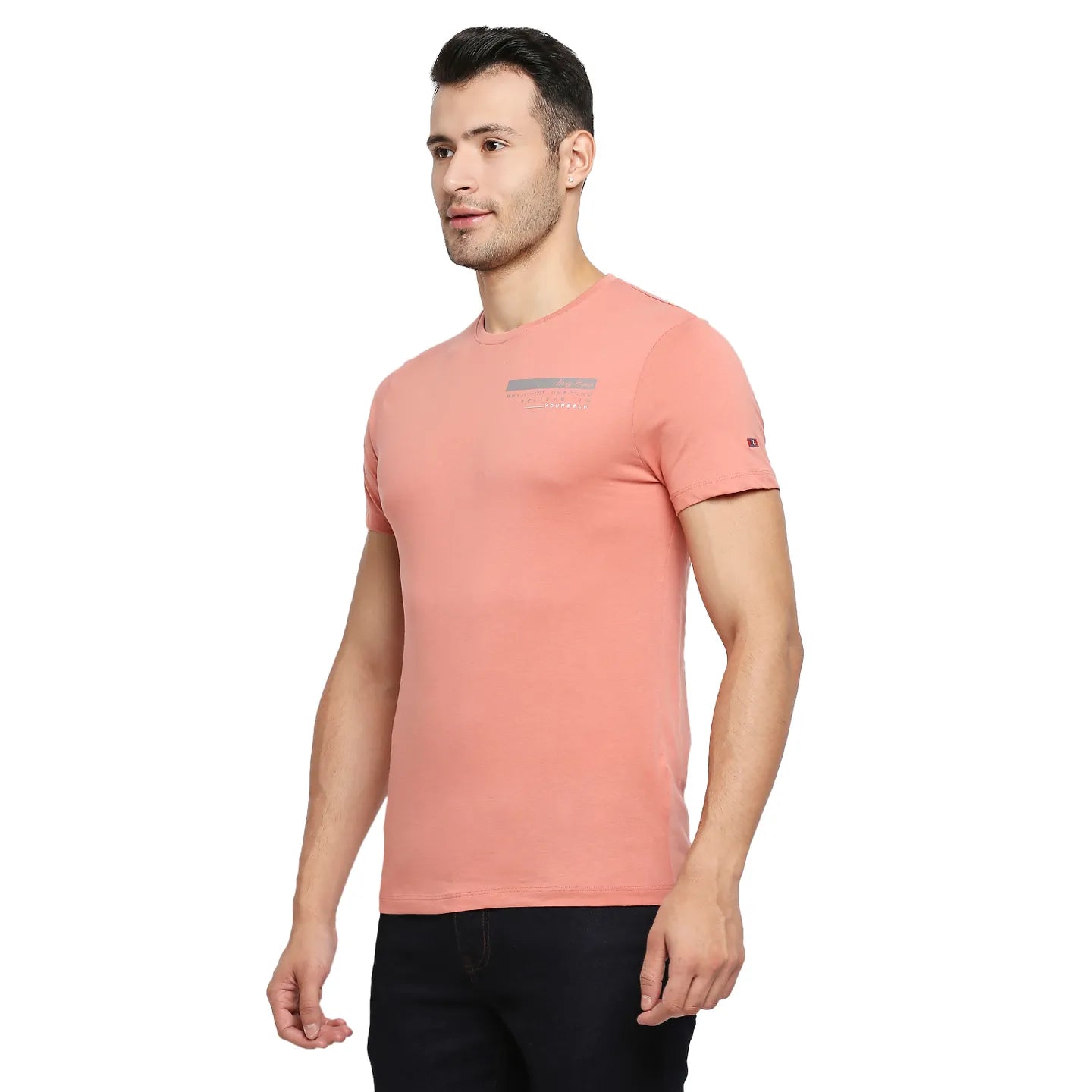 Red Regular Fit Men's Short Sleeves T-Shirt by Being Human Clothing