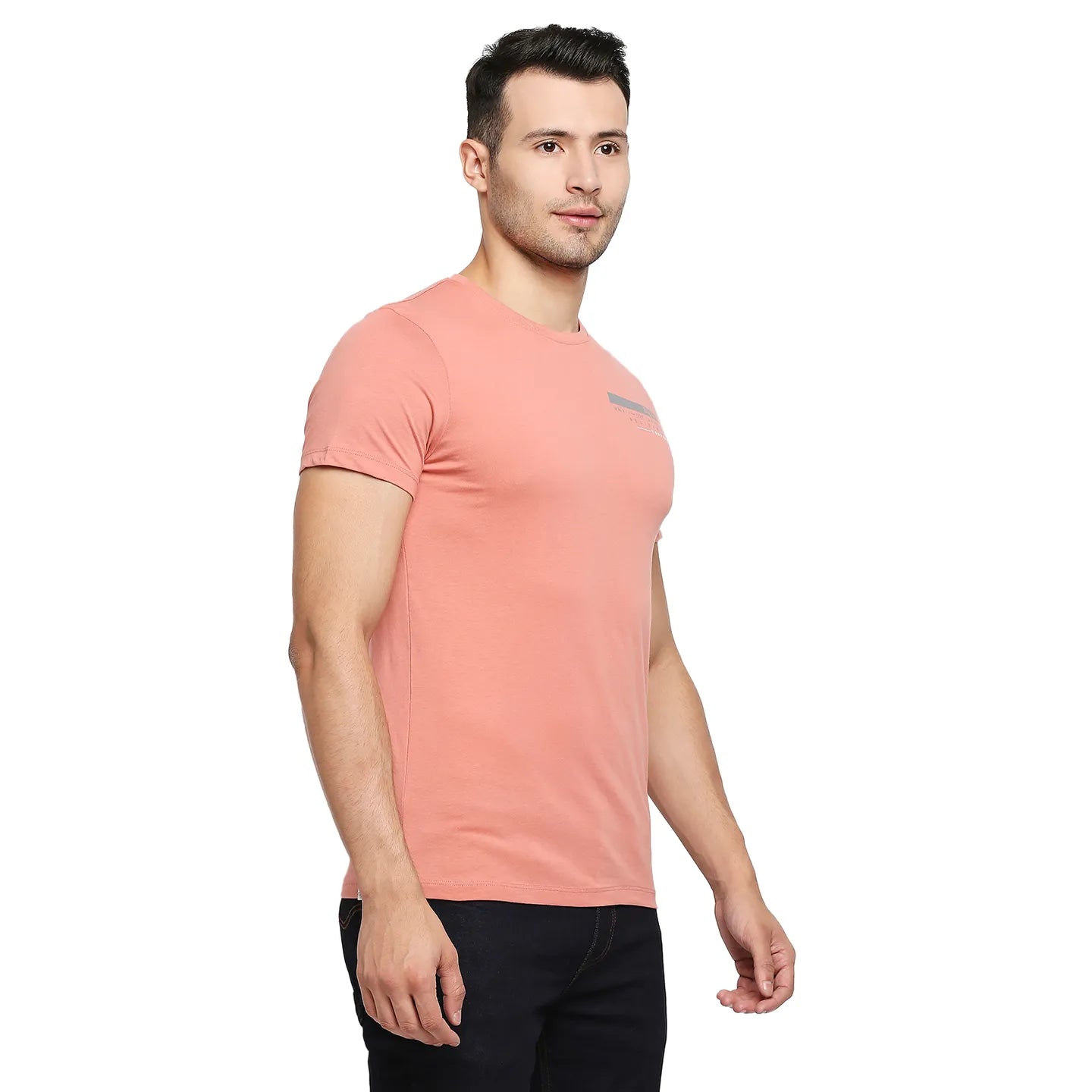 Red Regular Fit Men's Short Sleeves T-Shirt by Being Human Clothing