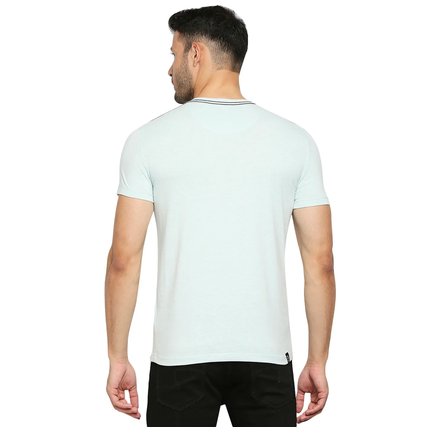 Grey Regular Fit Men's Short Sleeves T-Shirt by Being Human Clothing
