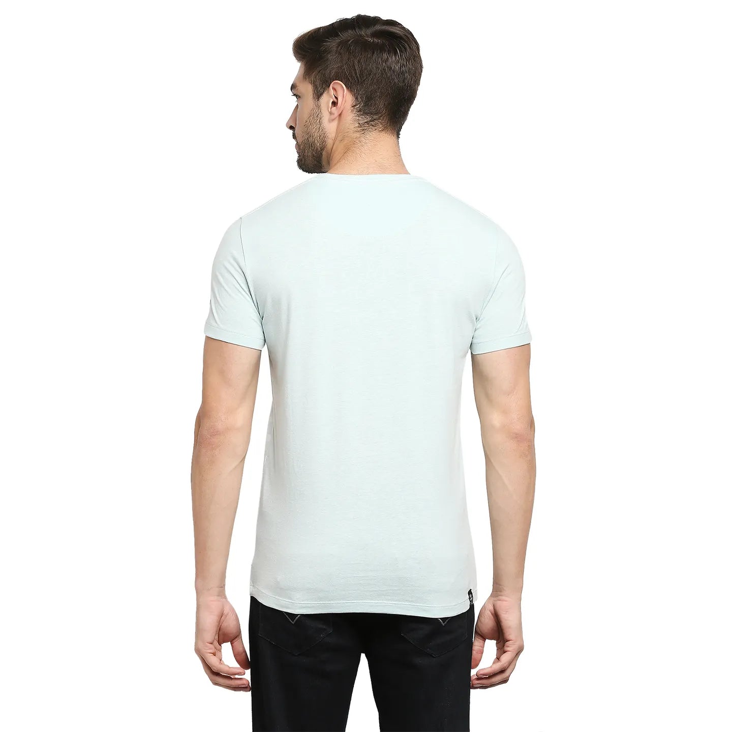 Grey Regular Fit Men's Short Sleeves T-Shirt by Being Human Clothing