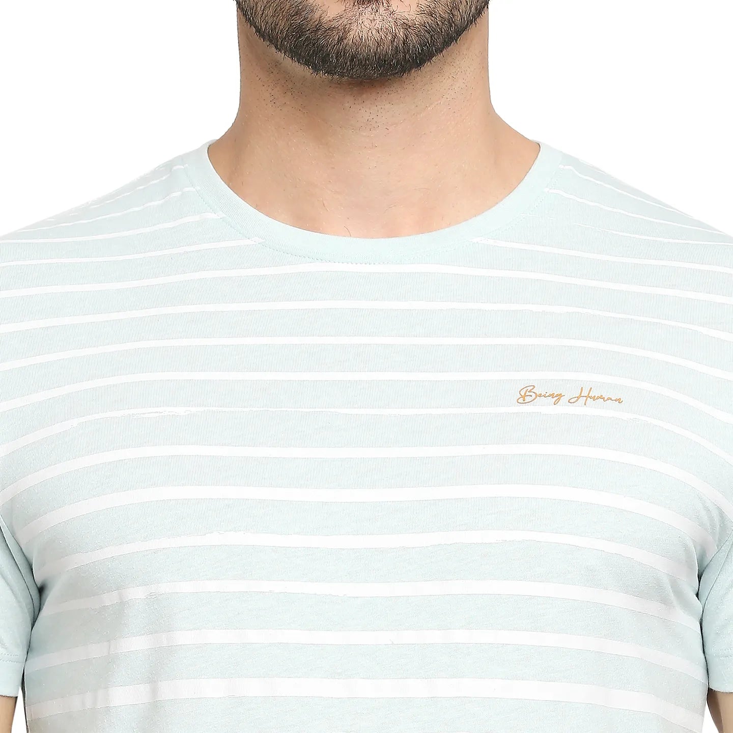 Grey Regular Fit Men's Short Sleeves T-Shirt by Being Human Clothing