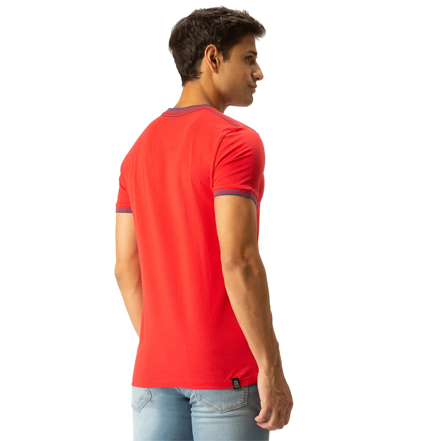 Red Regular Fit Men's Short Sleeves T-Shirt by Being Human Clothing
