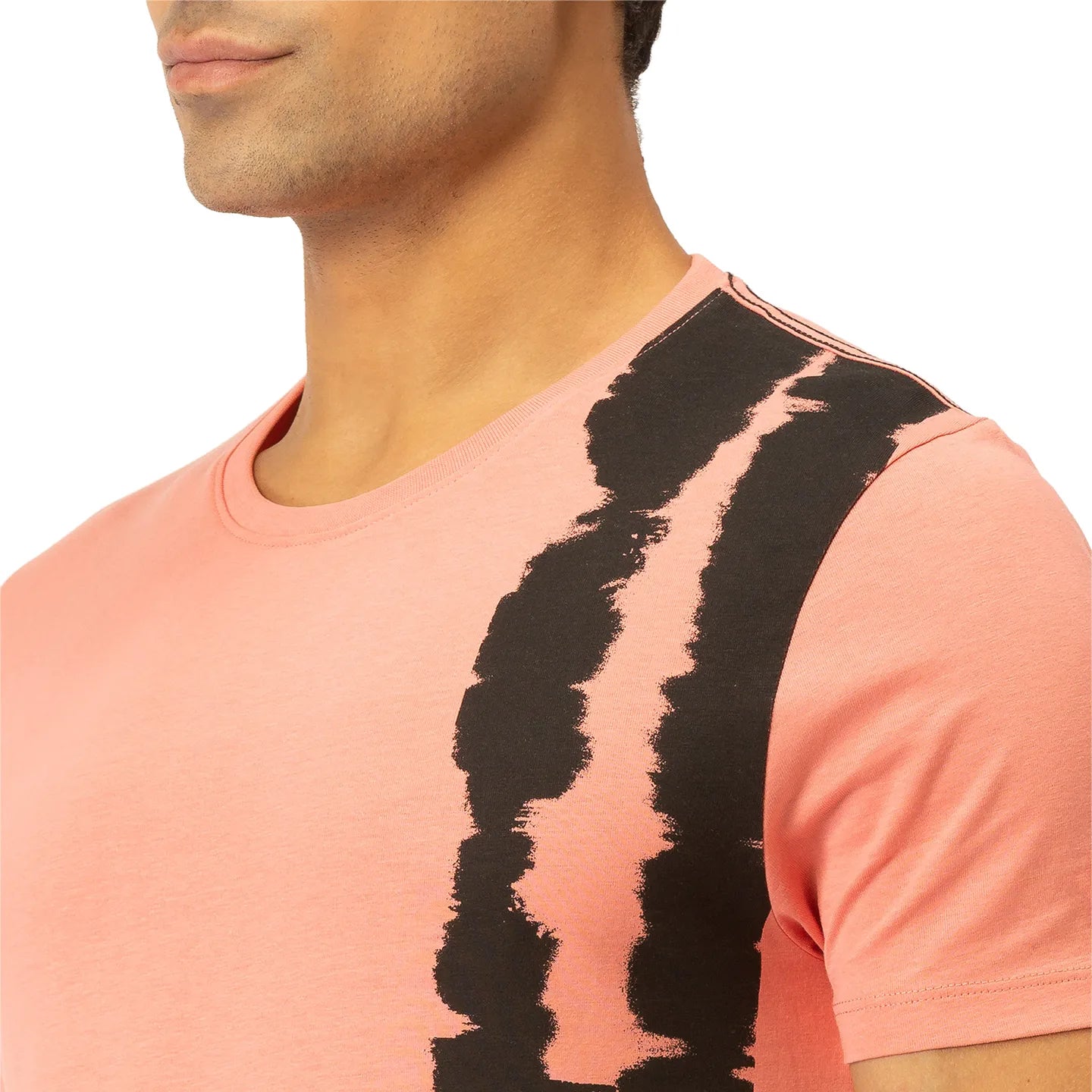 Pink Regular Fit Men's Short Sleeves T-Shirt by Being Human Clothing