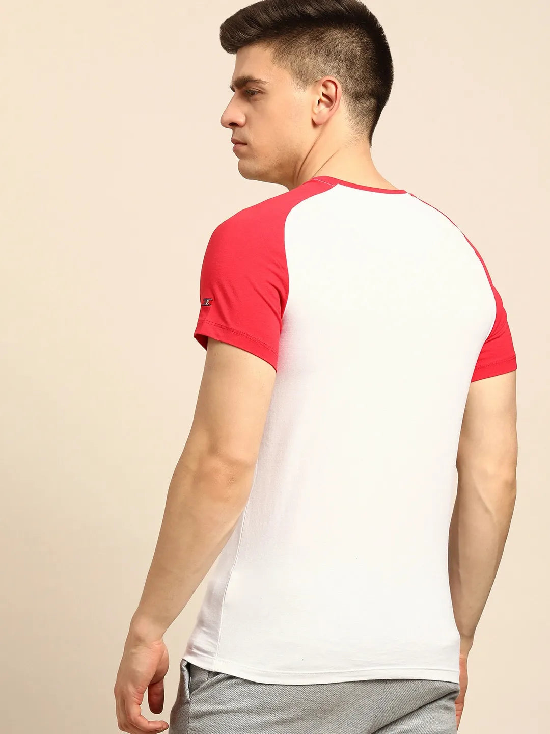 White Regular Fit Men's Short Sleeves T-Shirt by Being Human Clothing