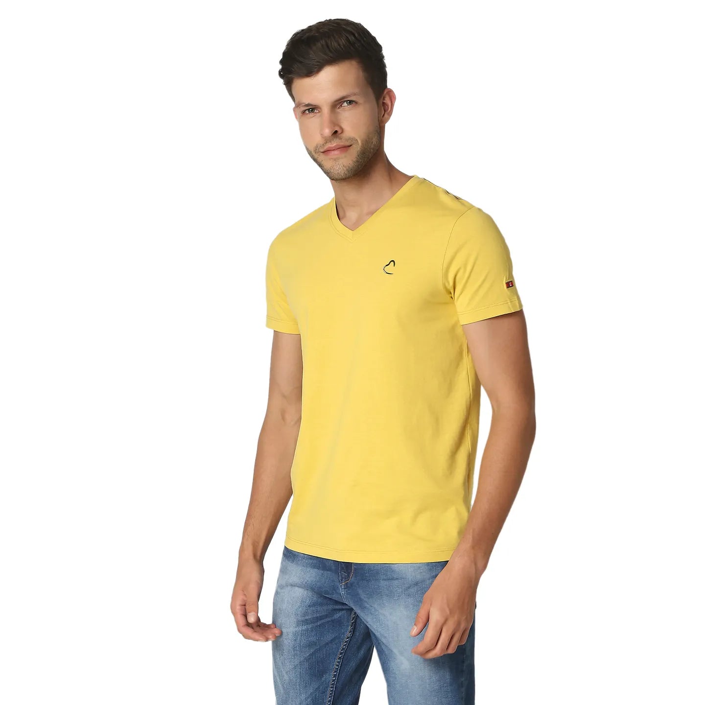 Brown Regular Fit Men's Short Sleeves T-Shirt by Being Human Clothing