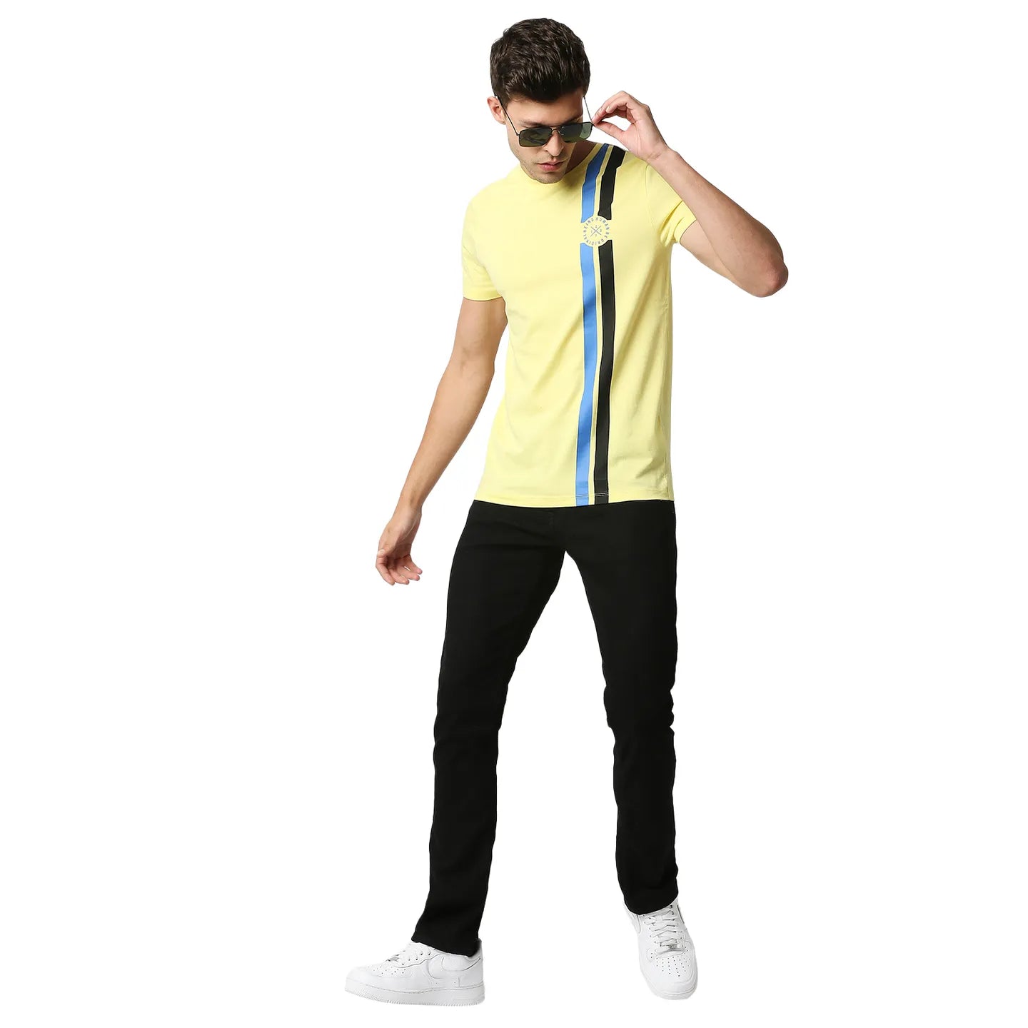 Yellow Regular Fit Men's Short Sleeves T-Shirt by Being Human Clothing