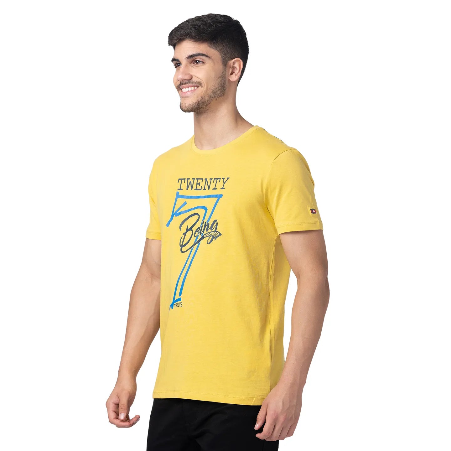 Bamboo Regular Fit Round Neck Men's T-Shirt by Being Human Clothing