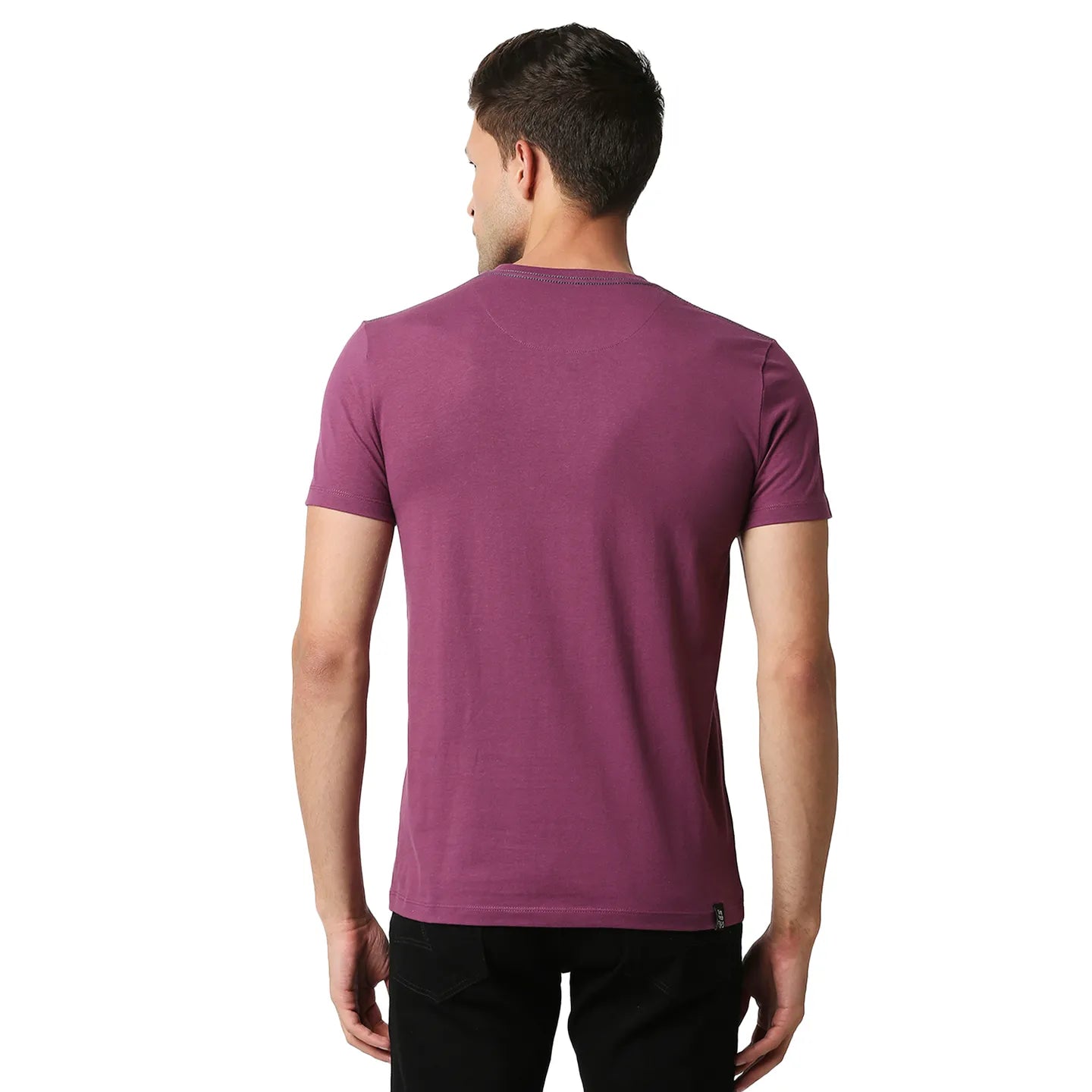 Pink Regular Fit Men's Short Sleeves T-Shirt by Being Human Clothing