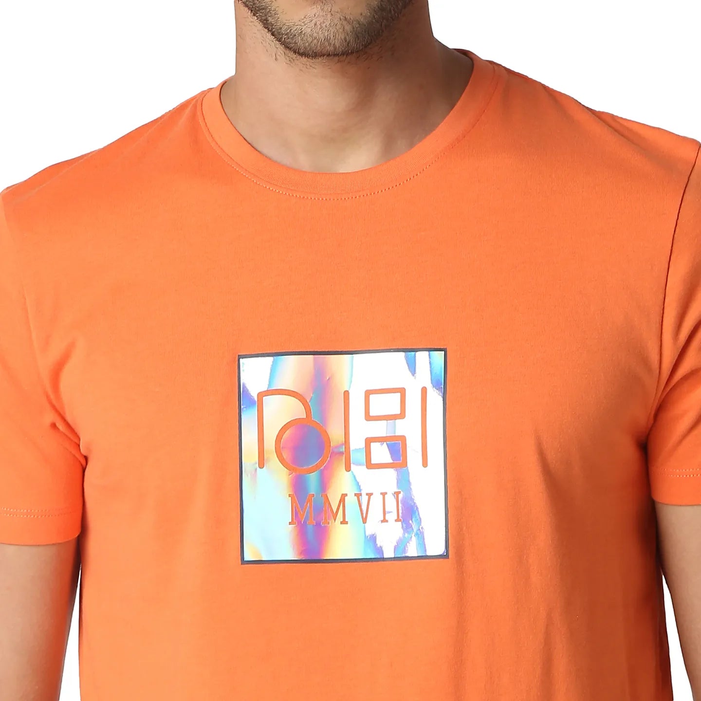 Being Human Clothing Men Regular Fit Crew Neck T-Shirts-Orange