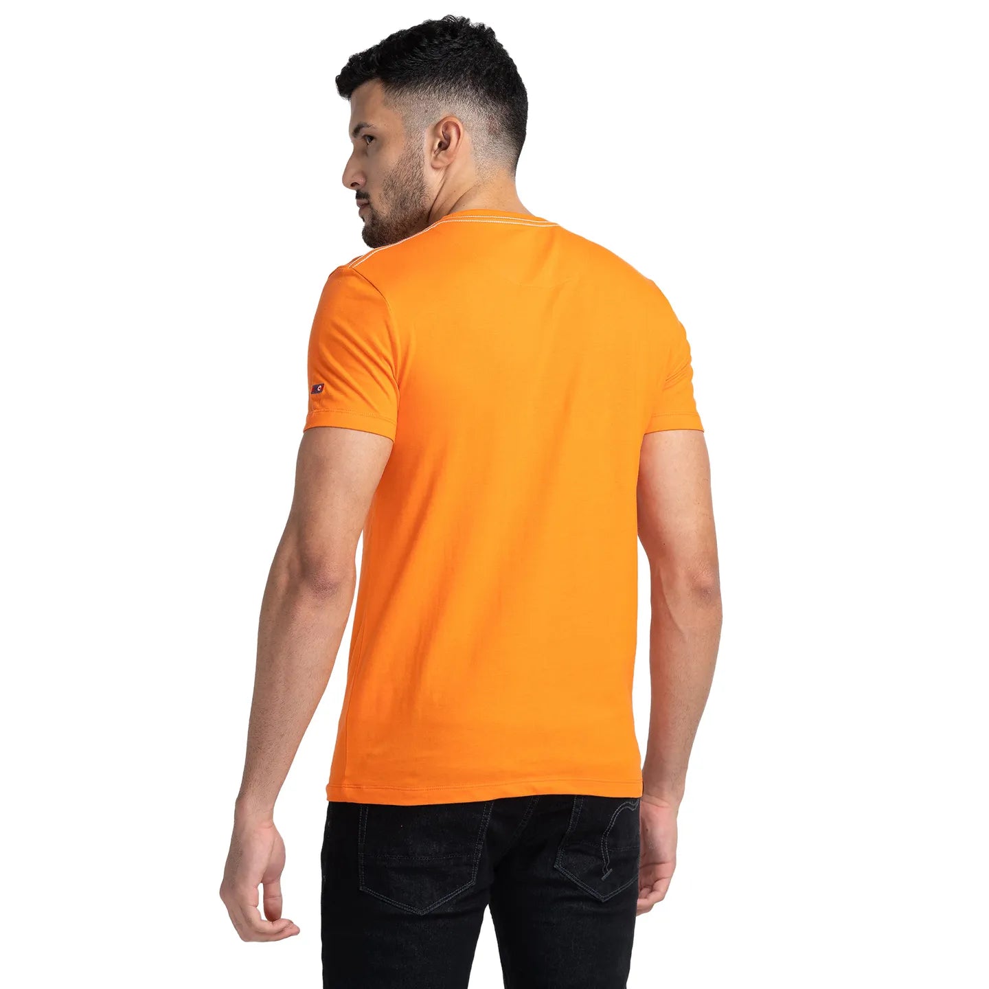 Blue Regular Fit Men's Short Sleeves T-Shirt by Being Human Clothing