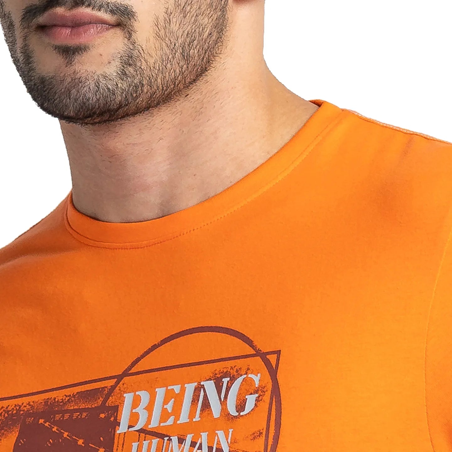 Blue Regular Fit Men's Short Sleeves T-Shirt by Being Human Clothing