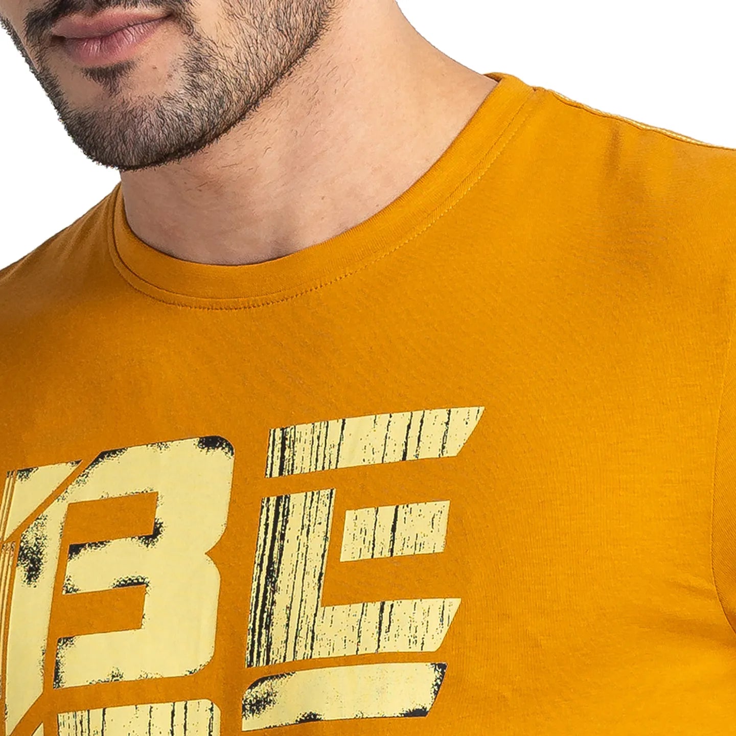 Being Human Clothing Men Regular Fit Crew Neck T-Shirts-Thai Curry