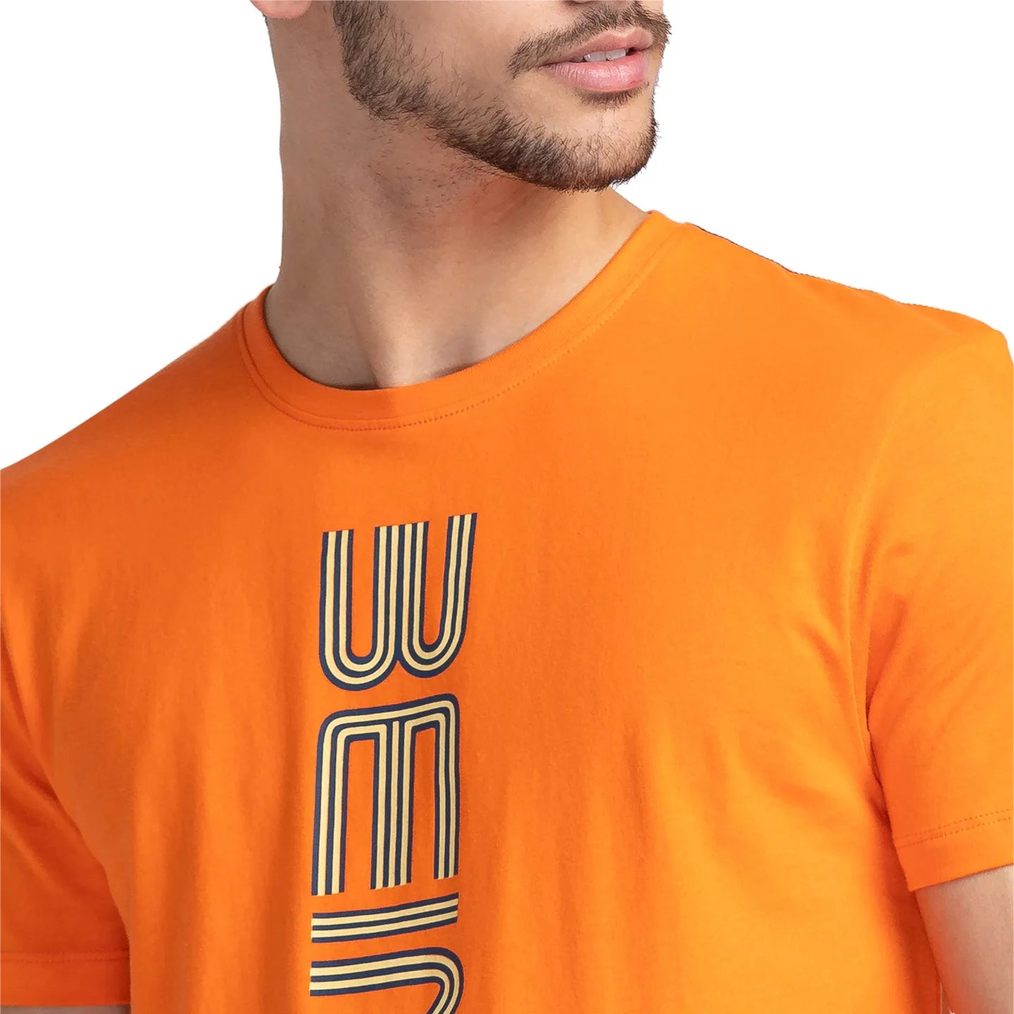 Being Human Clothing Men Regular Fit Crew Neck T-Shirts-Flame