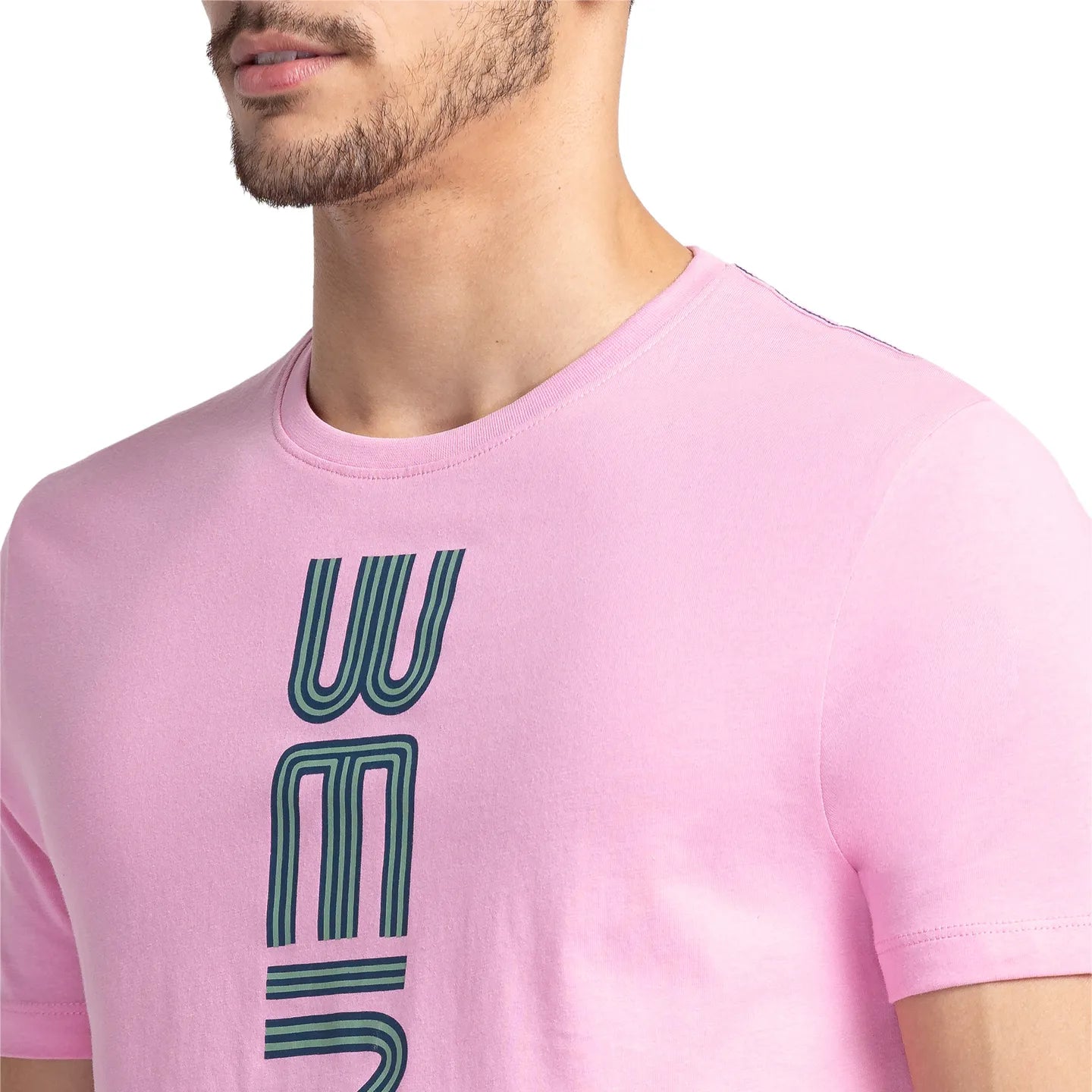 Pink Regular Fit Men's Short Sleeves T-Shirt by Being Human Clothing