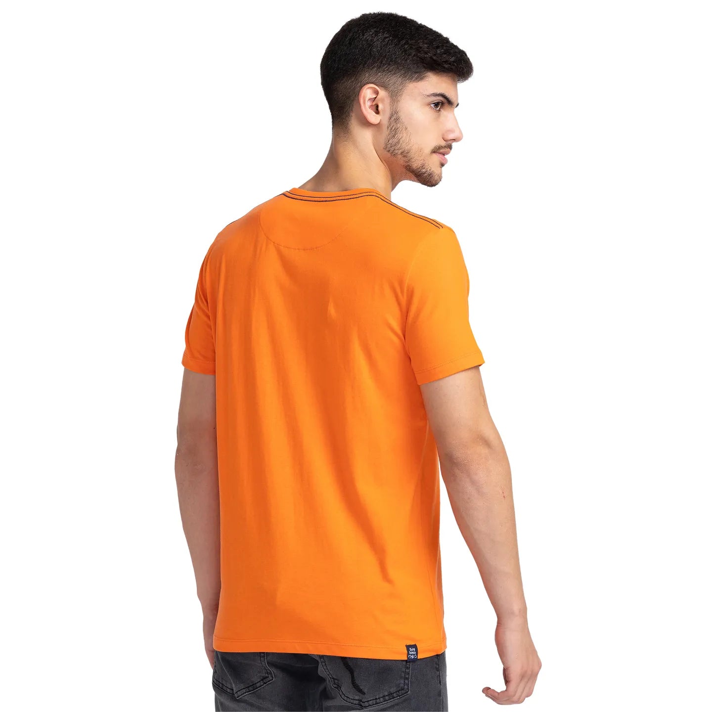 Flame Regular Fit Round Neck Men's T-Shirt by Being Human Clothing