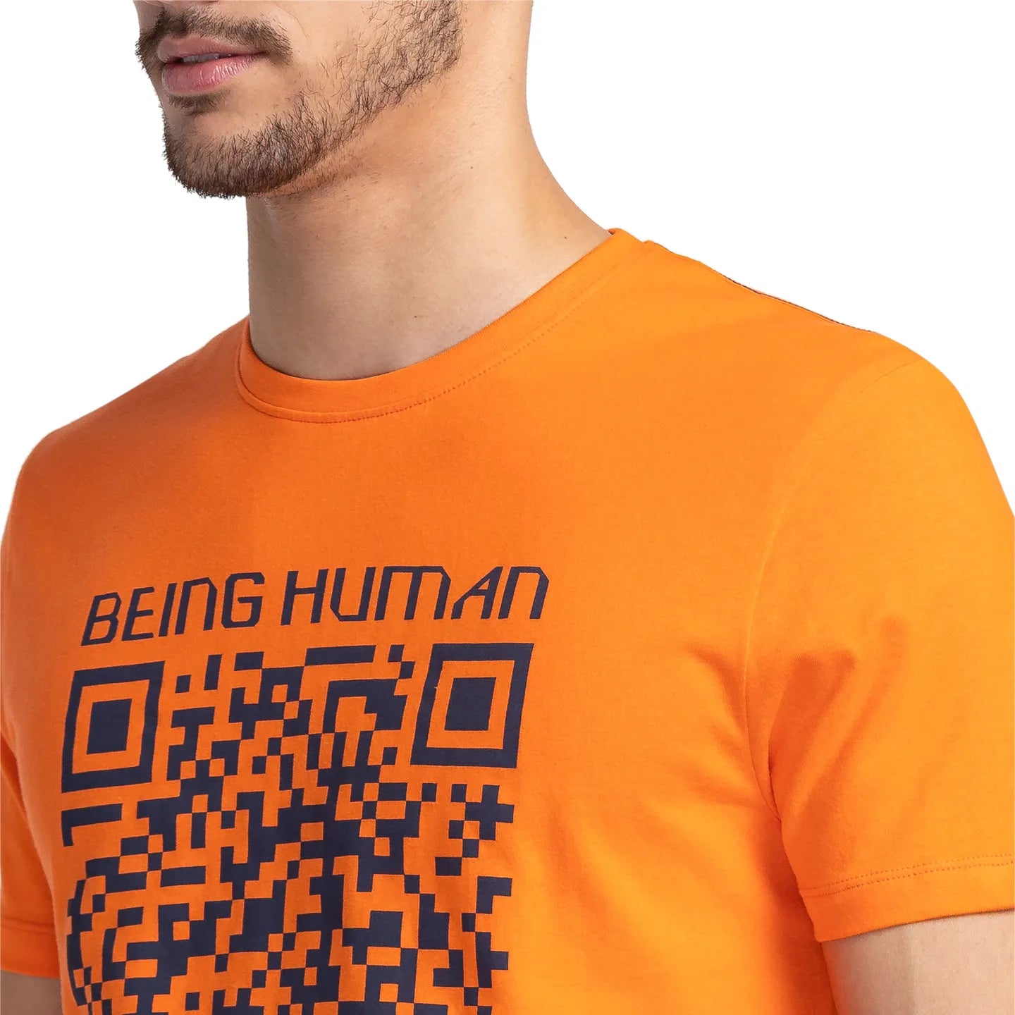 Flame Regular Fit Round Neck Men's T-Shirt by Being Human Clothing