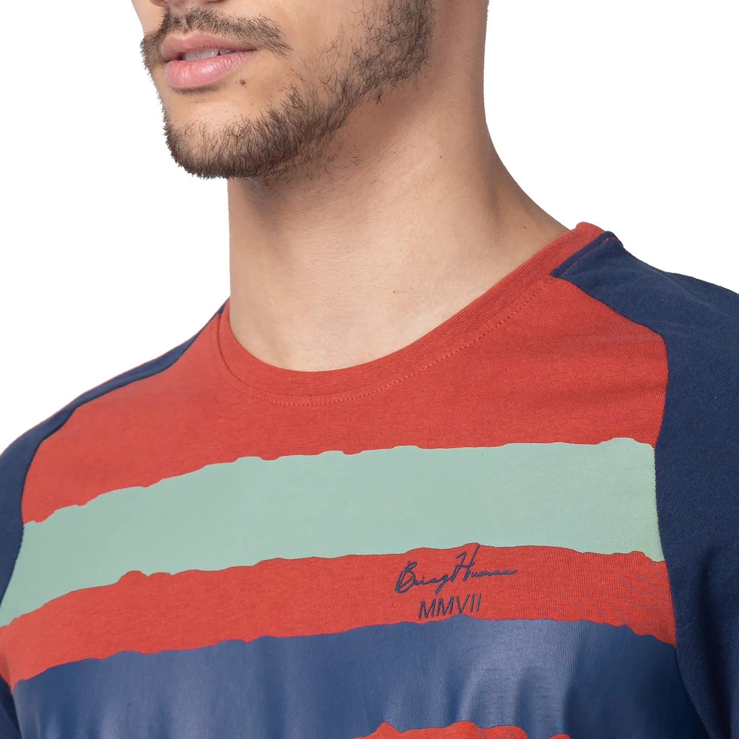 Red Regular Fit Men's Short Sleeves T-Shirt by Being Human Clothing